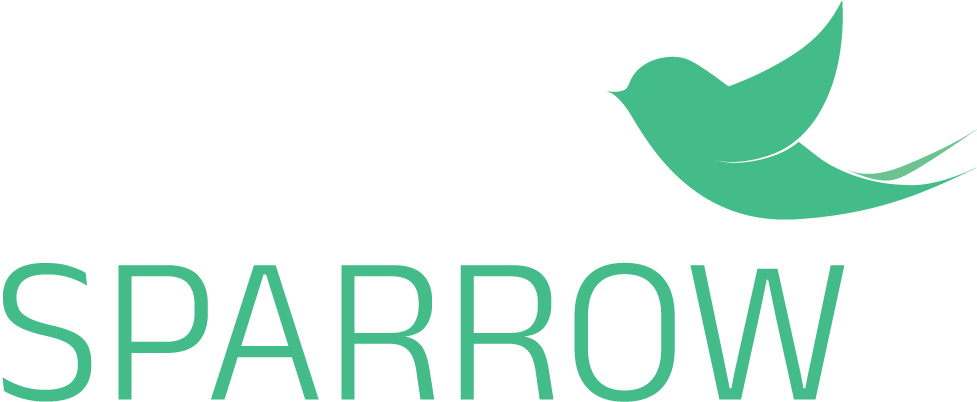 Social Sparrow Digital Agency logo containing a green bird